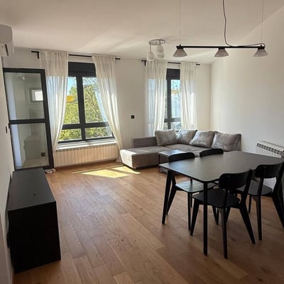Rental of a brand-new 3-room apartment, 78 m², near the city center of Belgrade, Serbia